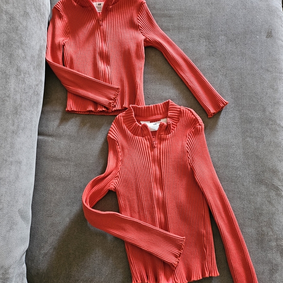 Bundle Of 2 Ribbed jersey cardigan For Little Girls - Picture 2 of 2